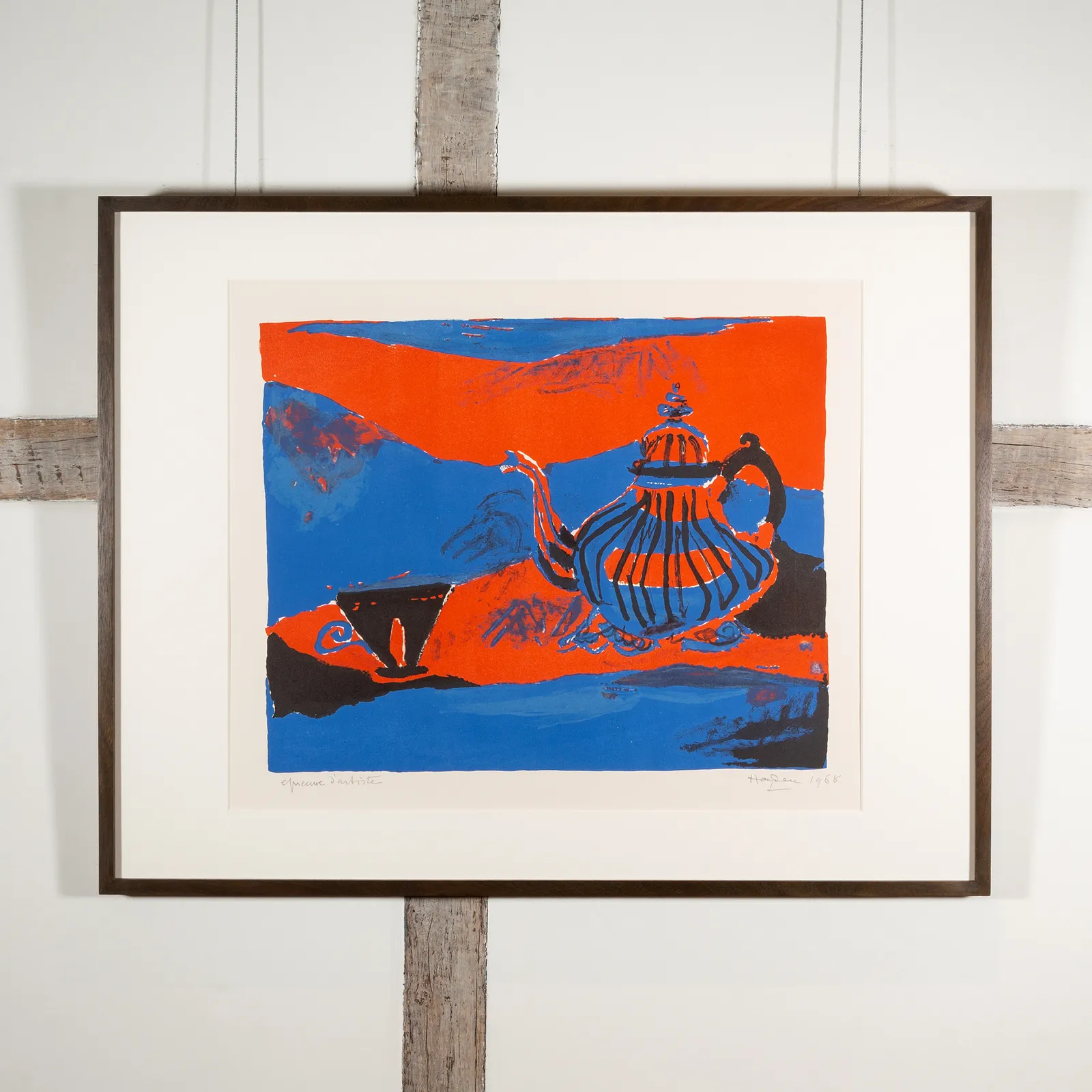 Henri Hayden, Blue Coffee Pot, 1968