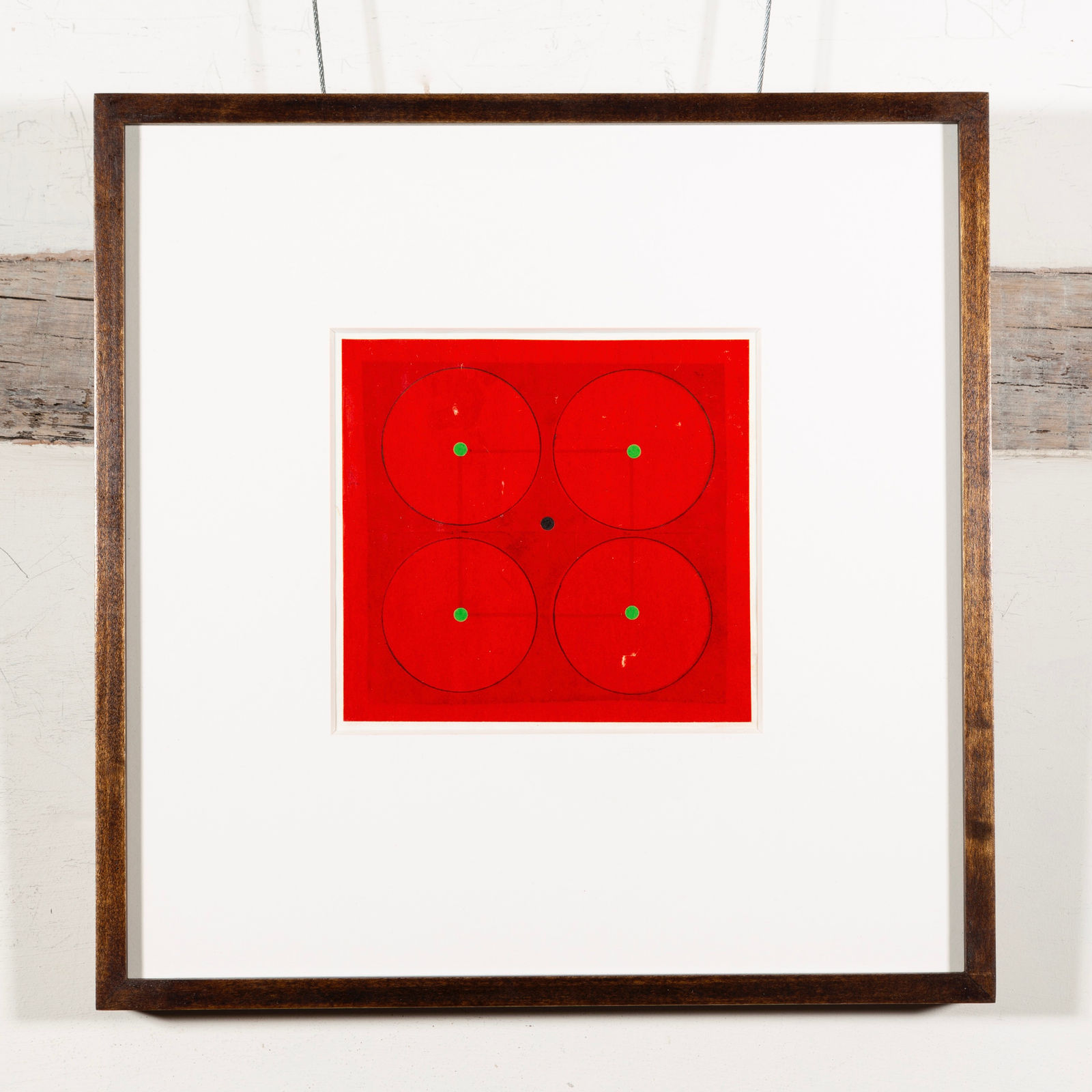 Thomas Nathaniel Davies, Untitled (Four Red Circles), 1972 circa