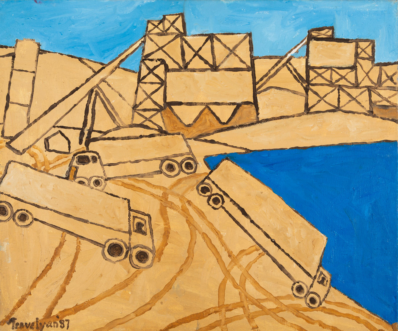 Julian Trevelyan, Gravel Pits, 1987