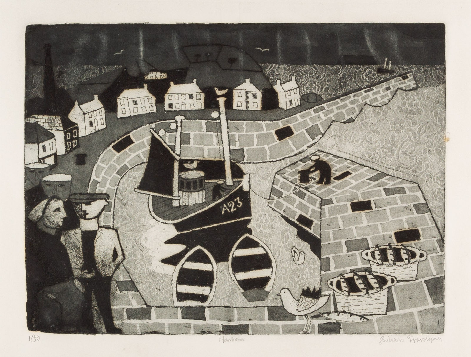 Julian Trevelyan, Harbour, 1976