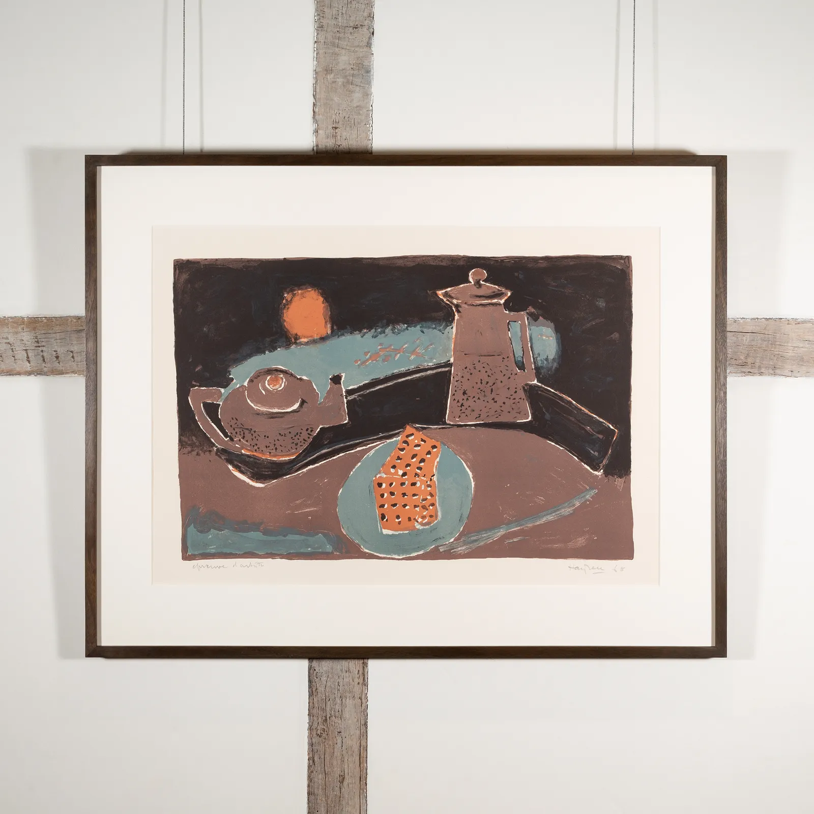 Henri Hayden, Still life with Coffee Pot, 1968