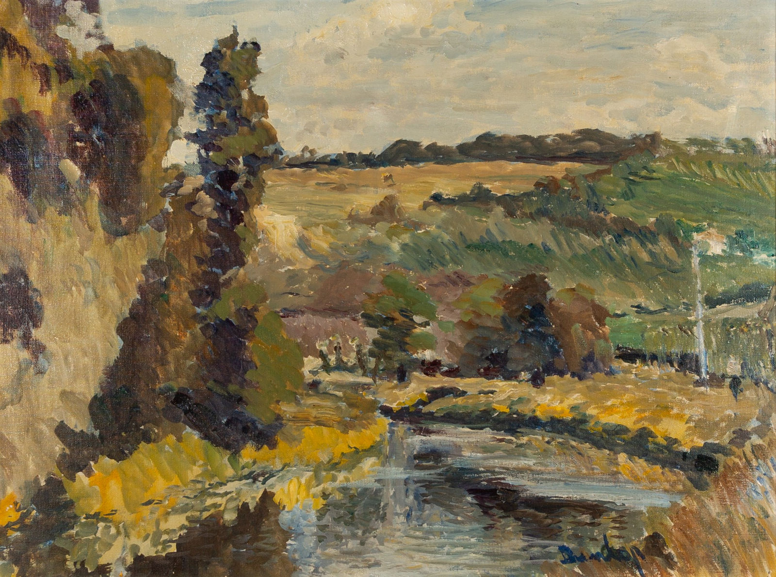 Roland Ossory Dunlop, Landscape with a Stream