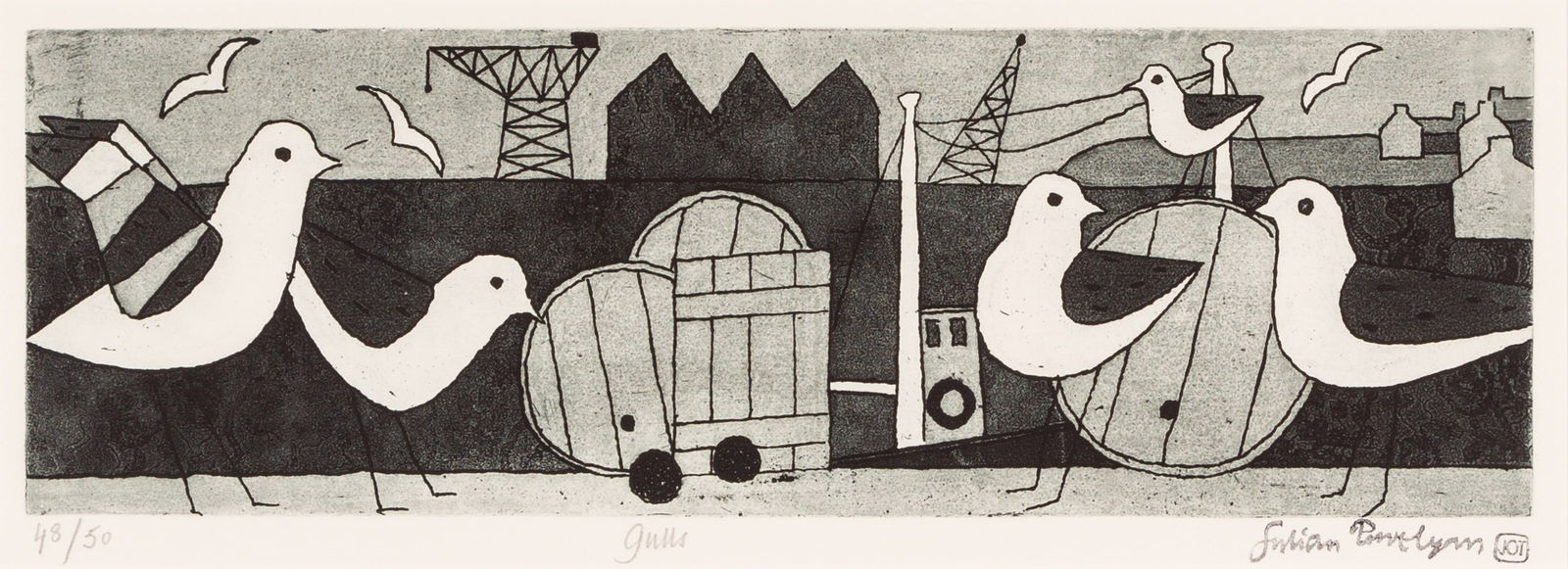 Julian Trevelyan, Gulls, 1977-1978