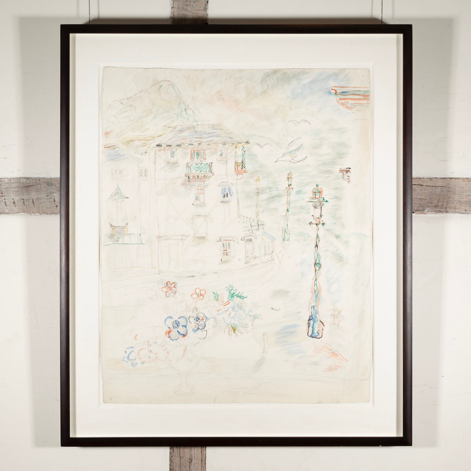 David Jones, Flowers on the Windowsill, Sidmouth, 1930, circa