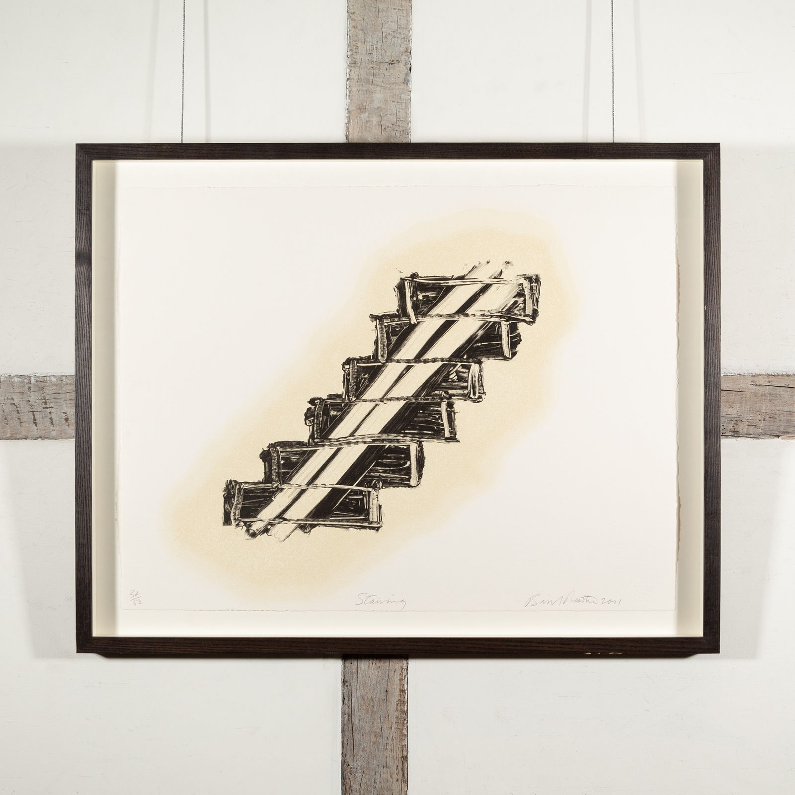 Basil Beattie, Stairing, 2001