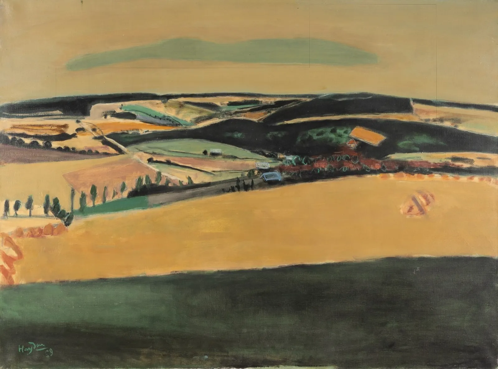 Henri Hayden, Route de jaignes, 1959