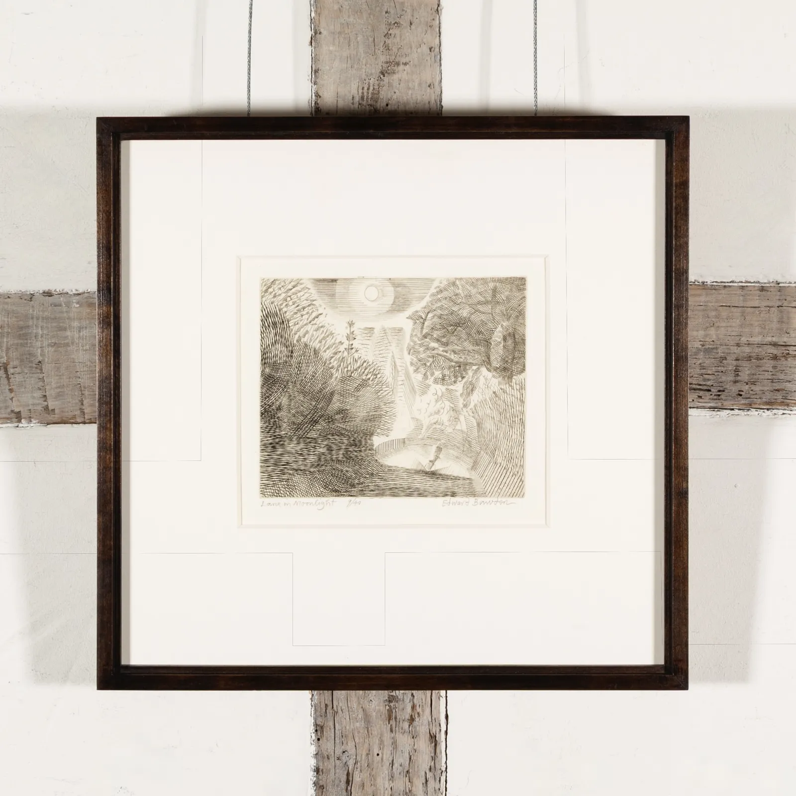 Edward Bawden, Lane in the Moonlight