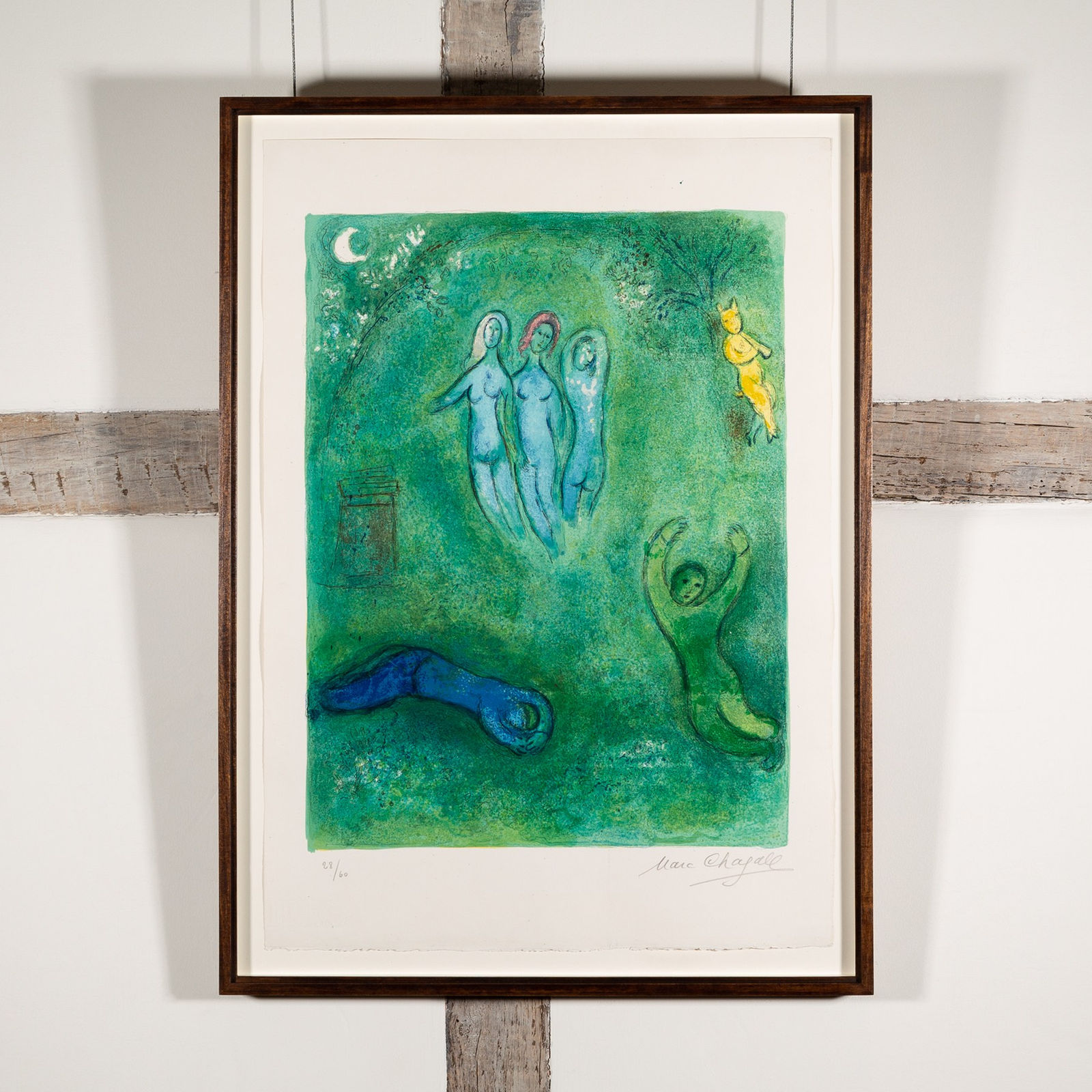 Marc Chagall, Le Songe de Daphnis et les Nymphes, from Daphnis et Chloe, 1961