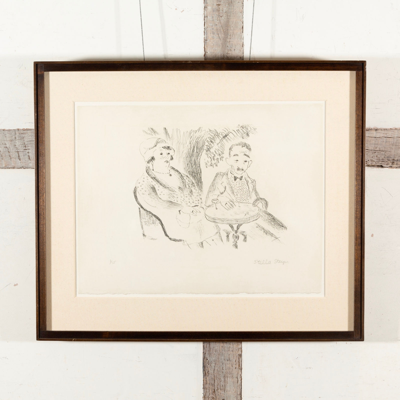 Stella Steyn, Woman with her Husband in the Garden, 1929 circa