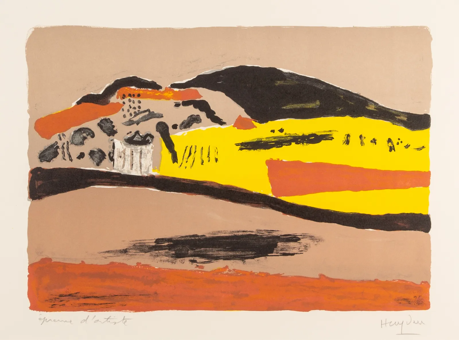 Henri Hayden, Landscape, 1968, circa