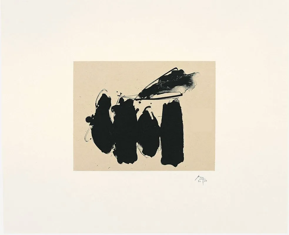 Robert Motherwell, OCTAVIO PAZ SUITE: SPANISH ELEGY, 1988
