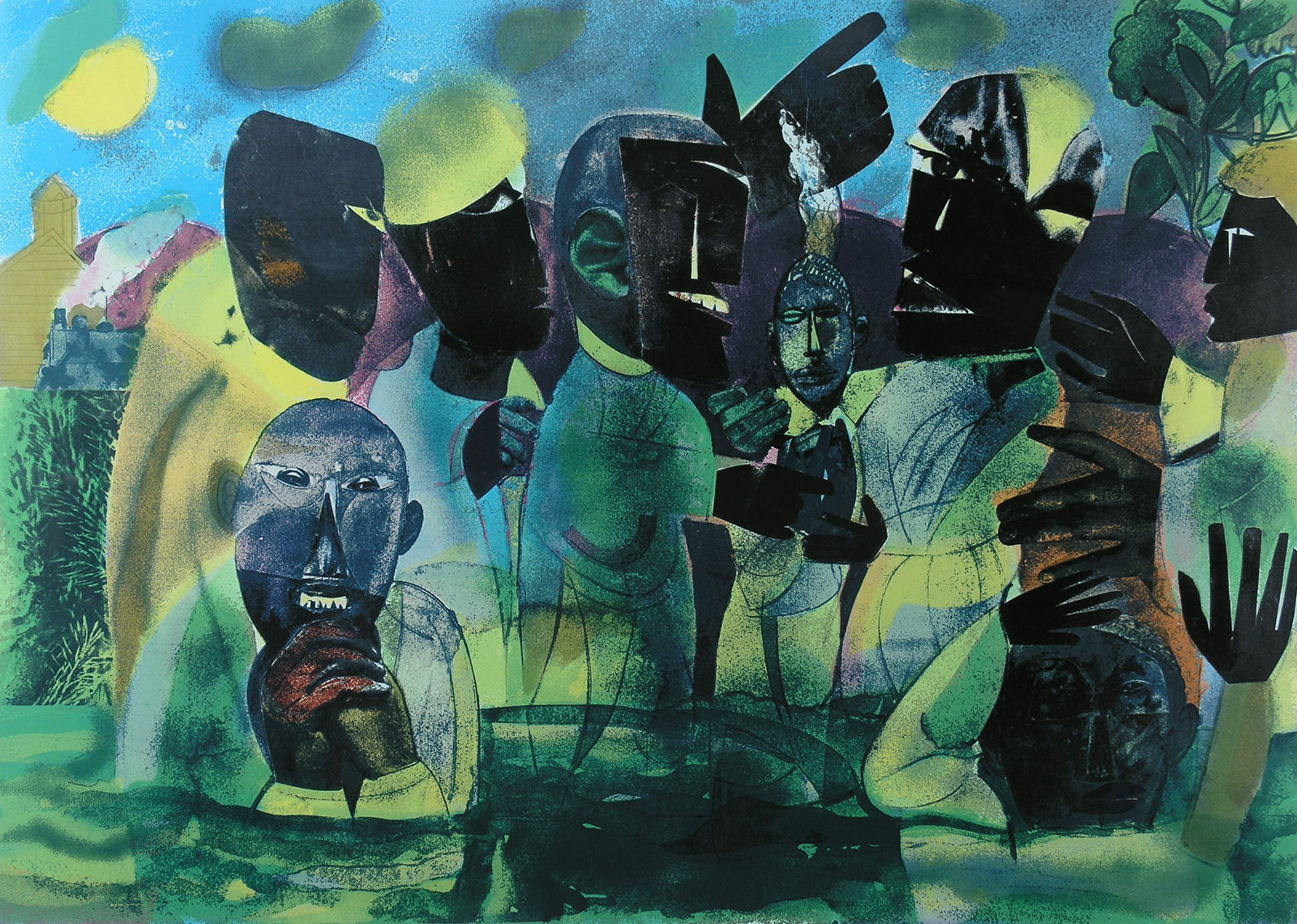 Romare Bearden, BAPTISM, THE, 1975