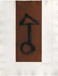 Robert Motherwell, PRIMAL SIGN I, 1980