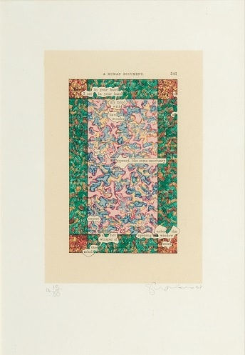 Tom Phillips RA, Expect a hot whisper of the mind, 1992