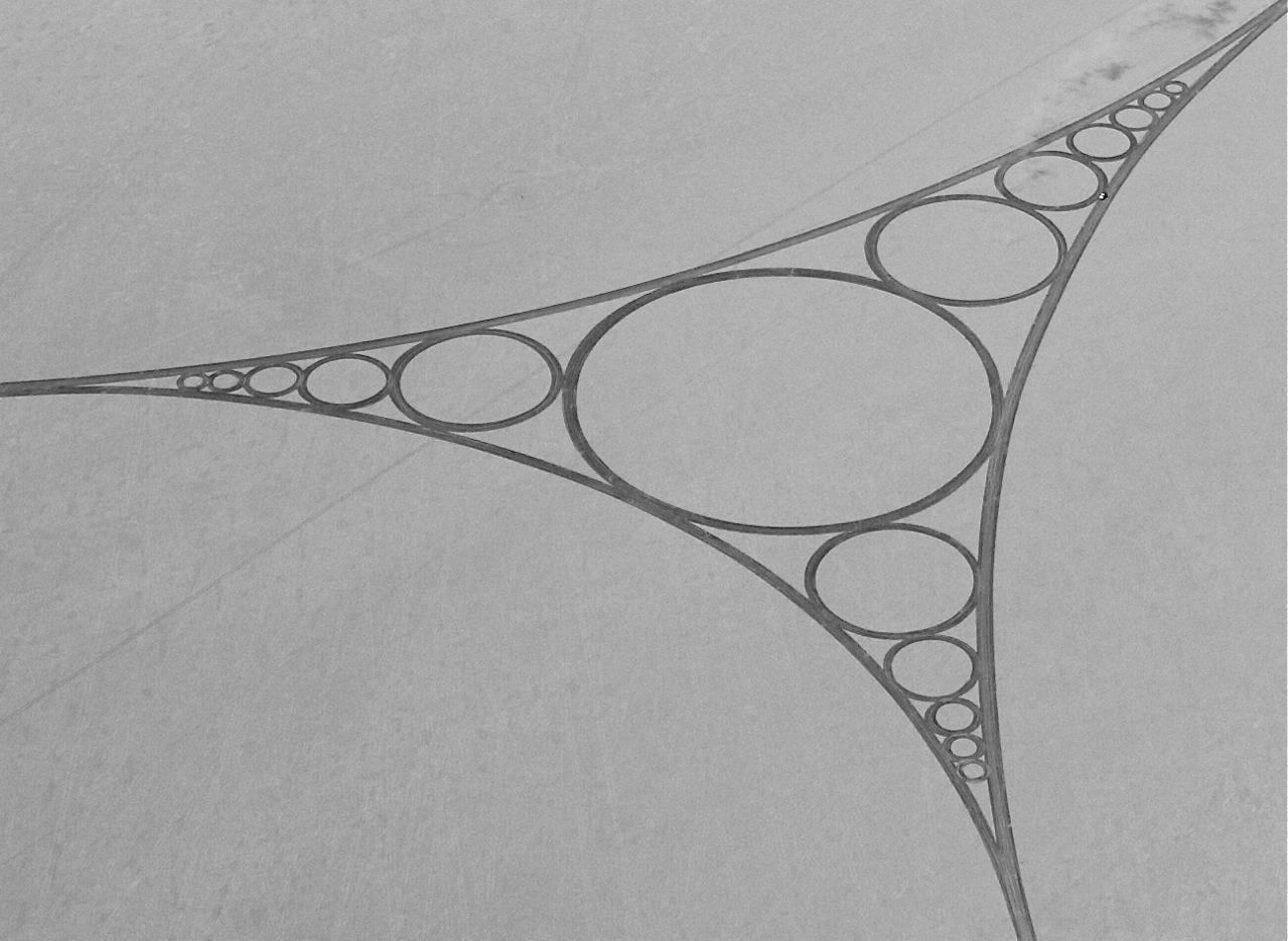 Jim Denevan, Black Rock Desert, 2009