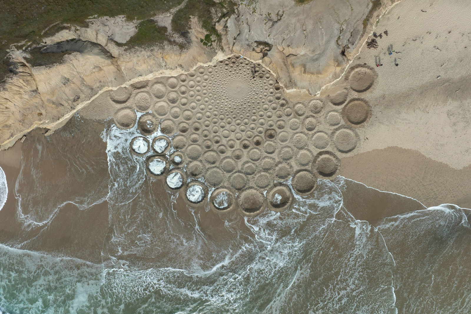 Jim Denevan, San Gregorio State Beach, 2022
