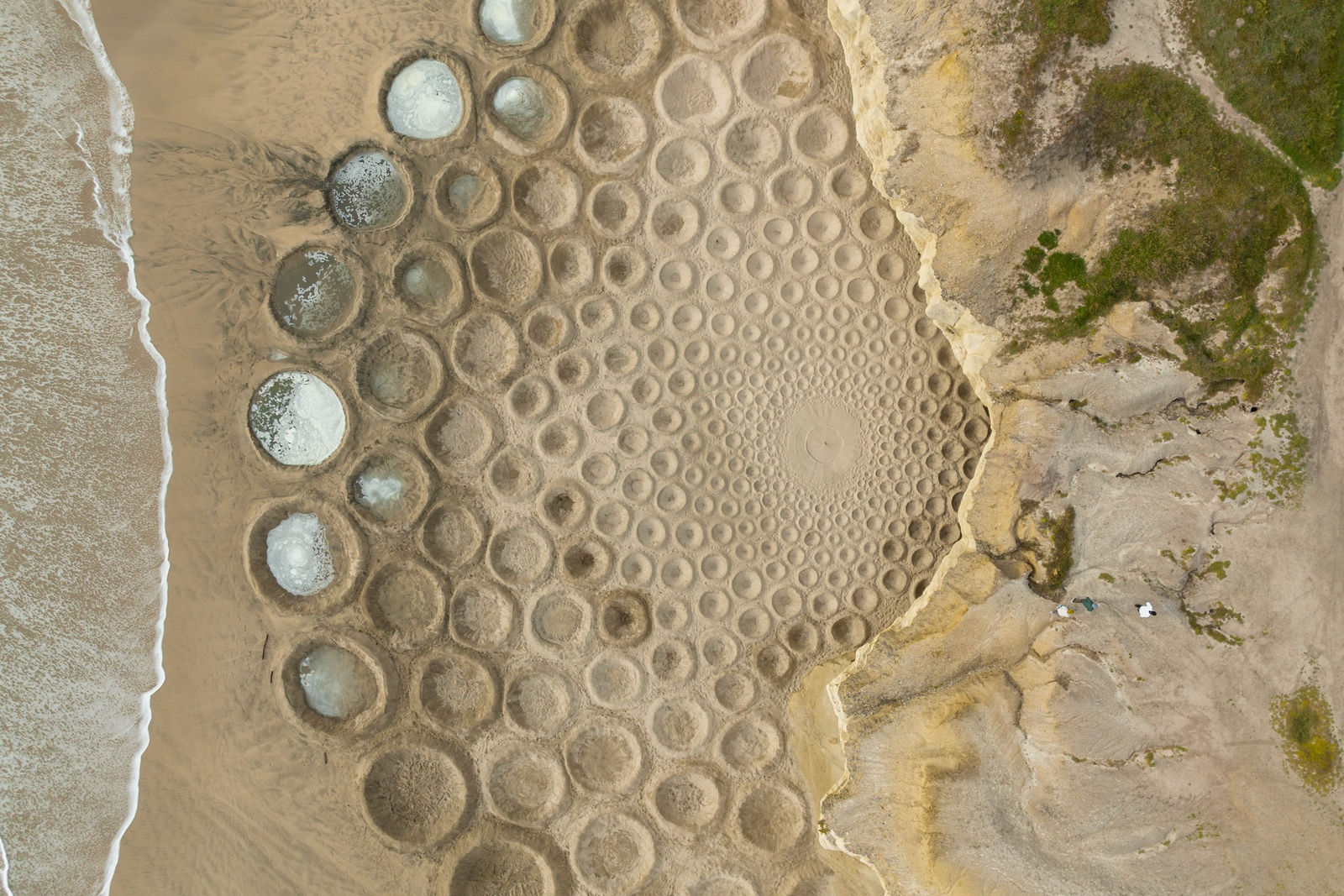 Jim Denevan, San Gregorio State Beach, 2022