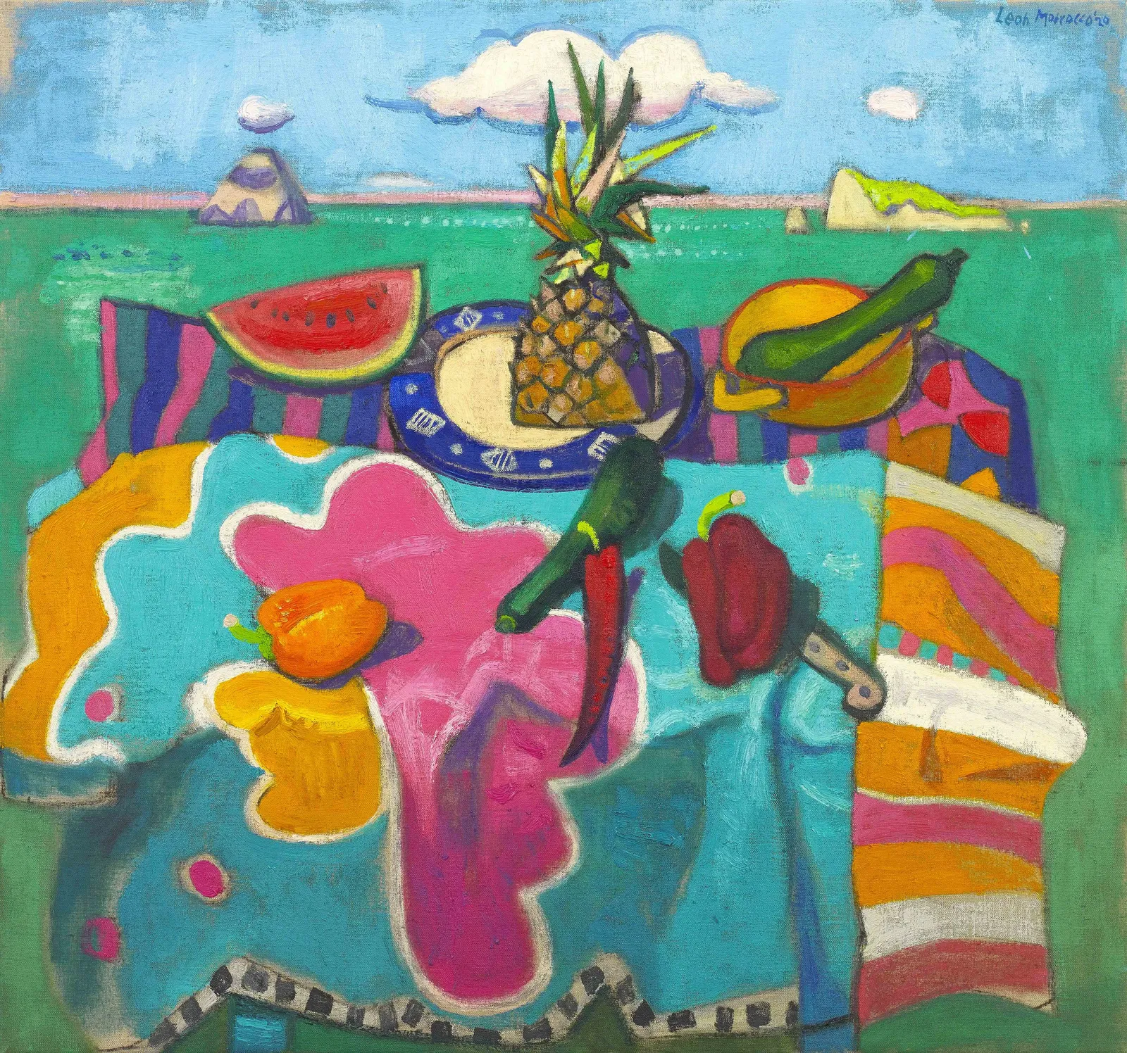 Leon Morrocco, Sea Still Life with Islands, 2020