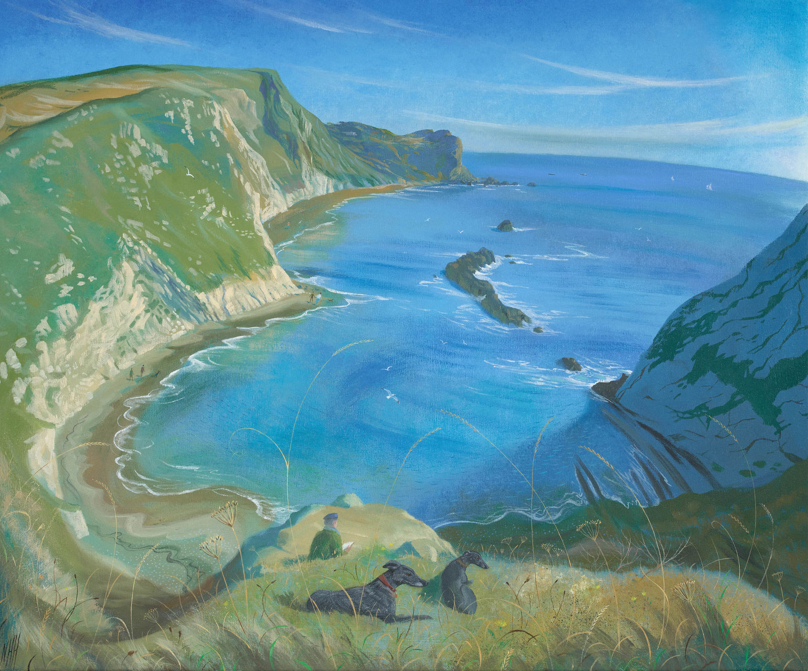 Nicholas Hely Hutchinson, 29 St Oswalds Bay towards Lulworth , 2023