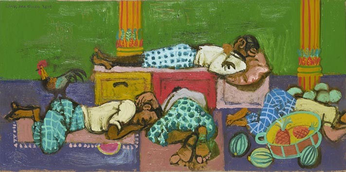 Leon Morrocco, Group of Sleeping Market Boys, Mumbai