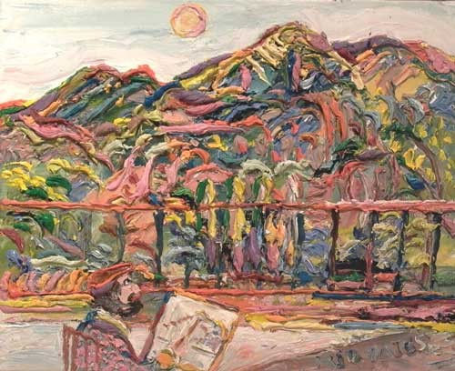 Fred Yates, Self Portrait Painting, 2004