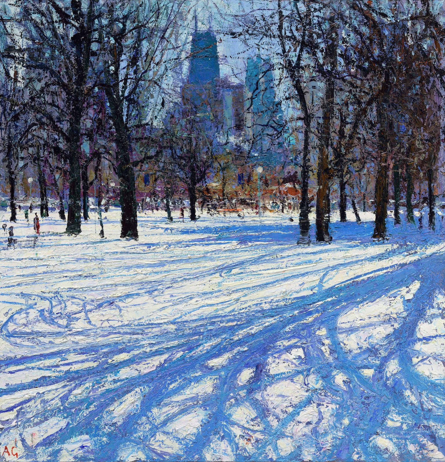 Andrew Gifford, 36. Morning Light on the Snow, Lincoln Park, Chicago, 2023