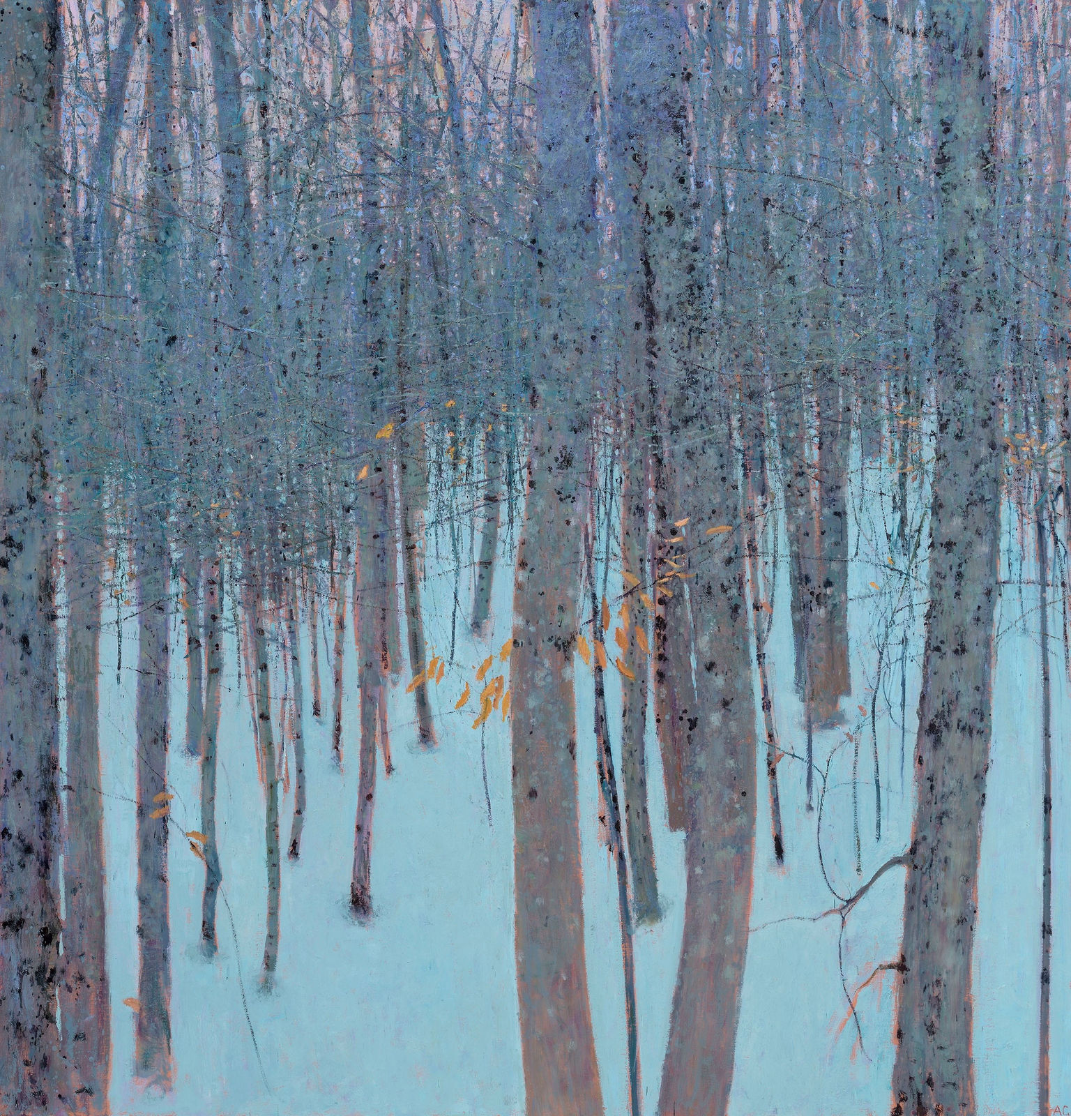 Andrew Gifford, 15. Snowy Woods near Ellsworth, Maine, II, 2023