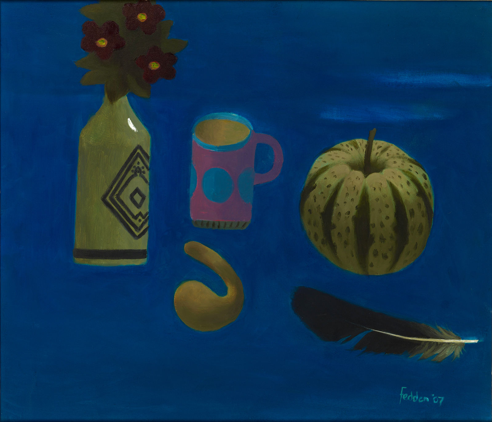 Mary Fedden, Pink and Blue Mug , 2007