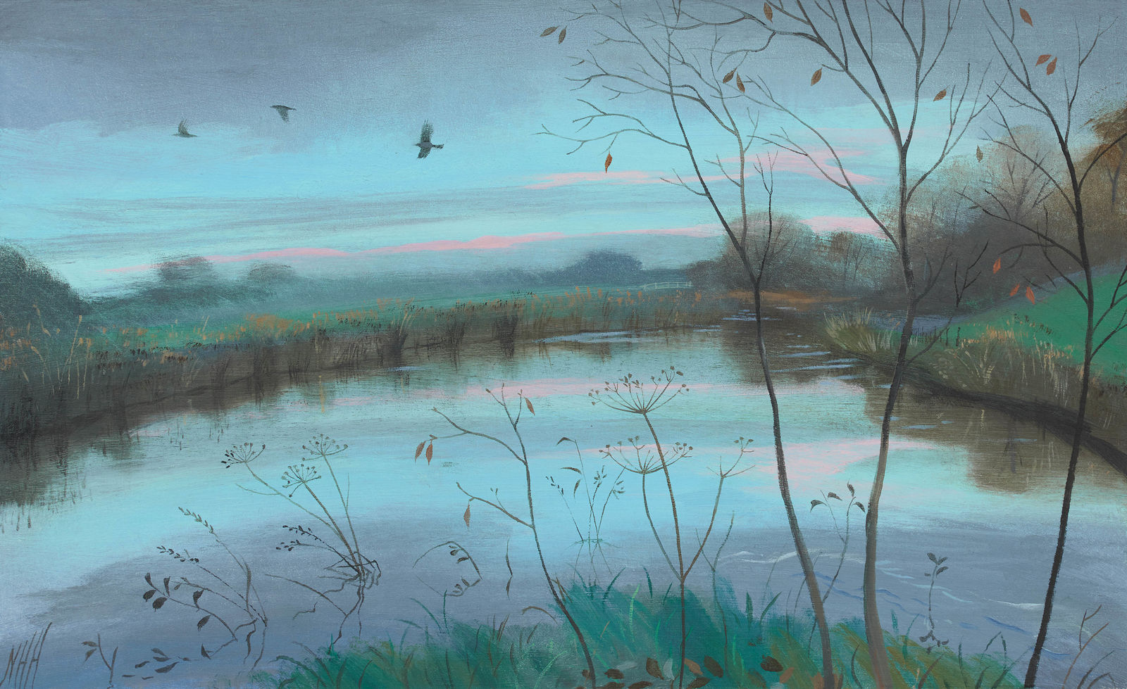 Nicholas Hely Hutchinson, 48 Winter afternoon by the River, 2023