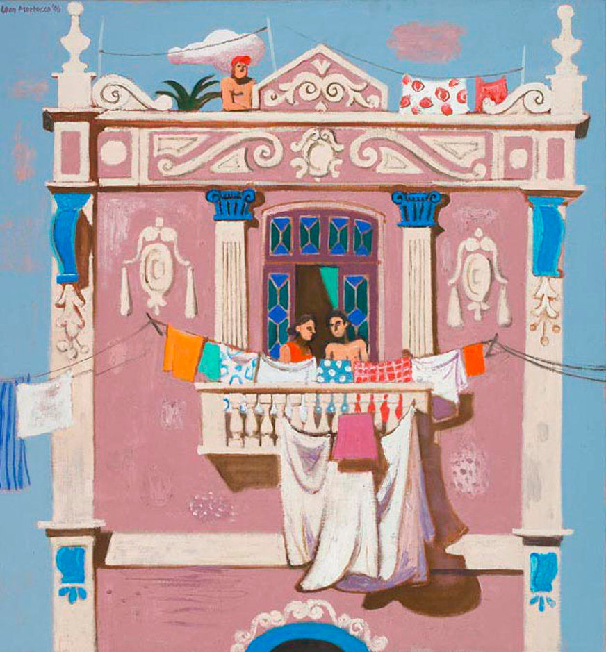 Leon Morrocco, Conversation on the Balcony, Havana, 2006