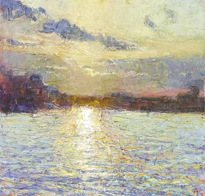 Andrew Gifford, Late Sun from Old Town Metro, Gamla Stan Stockholm, 2019