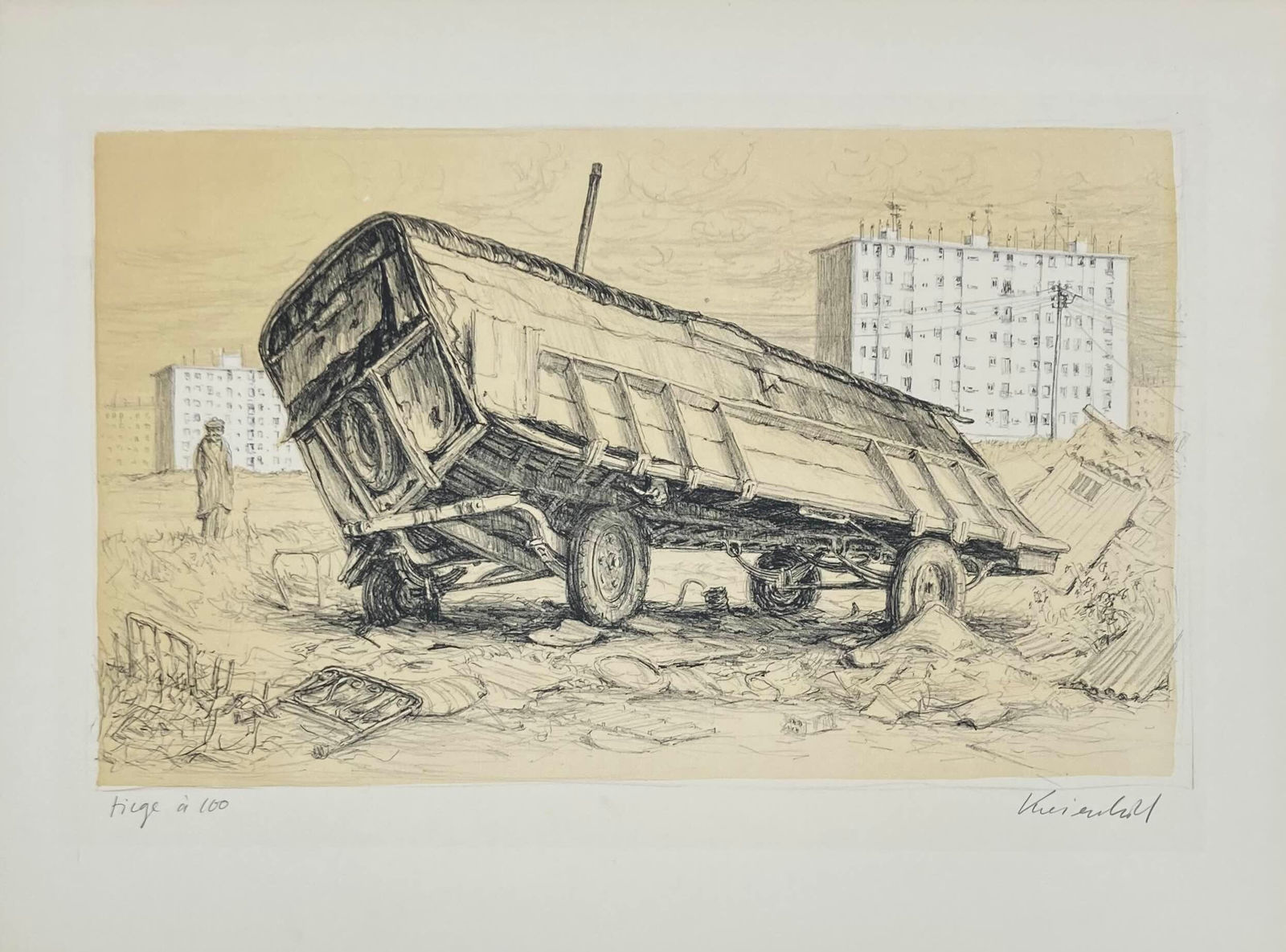 Jürg Kreienbühl, La roulotte bancale, 1977