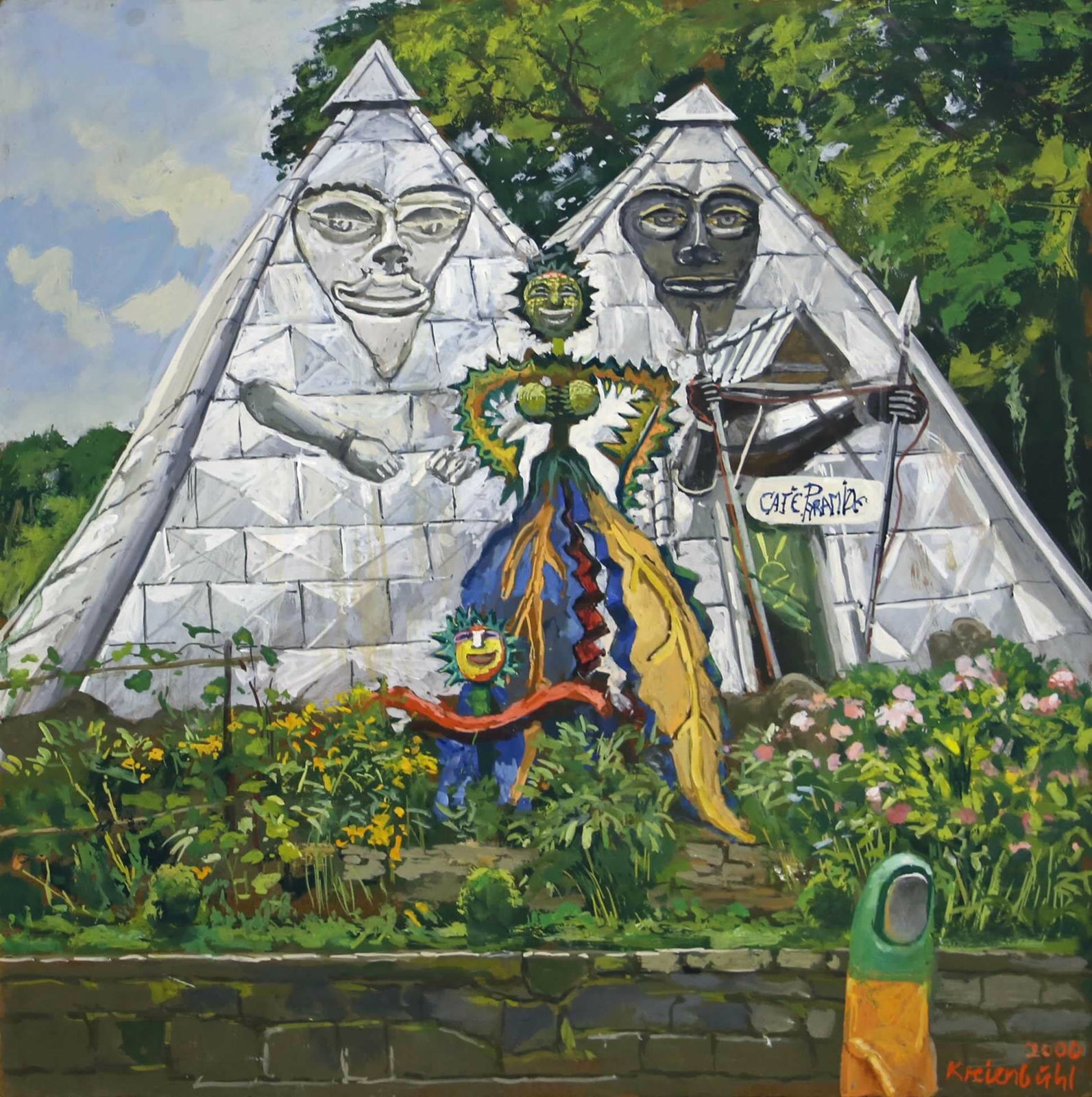 Jürg Kreienbühl, Sculptures pyramides, 2000