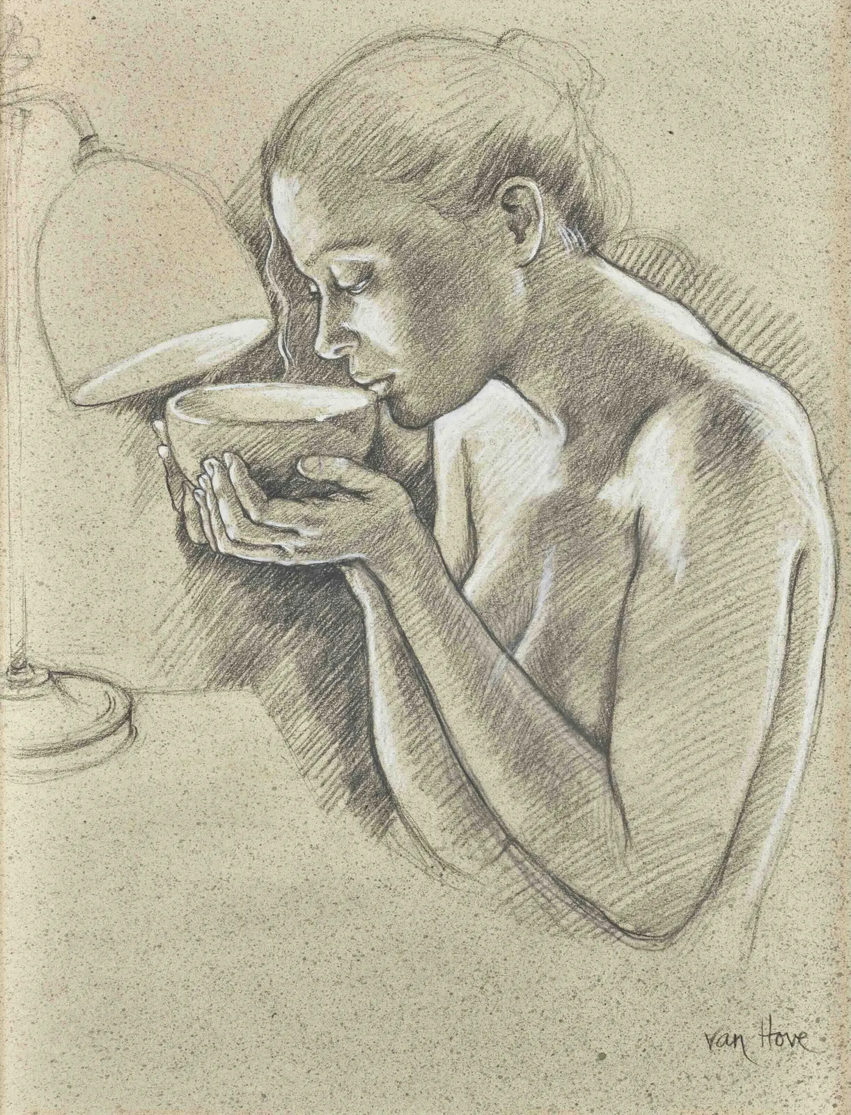 Francine Van Hove, Étude pour "Le Café du petit matin", 1997