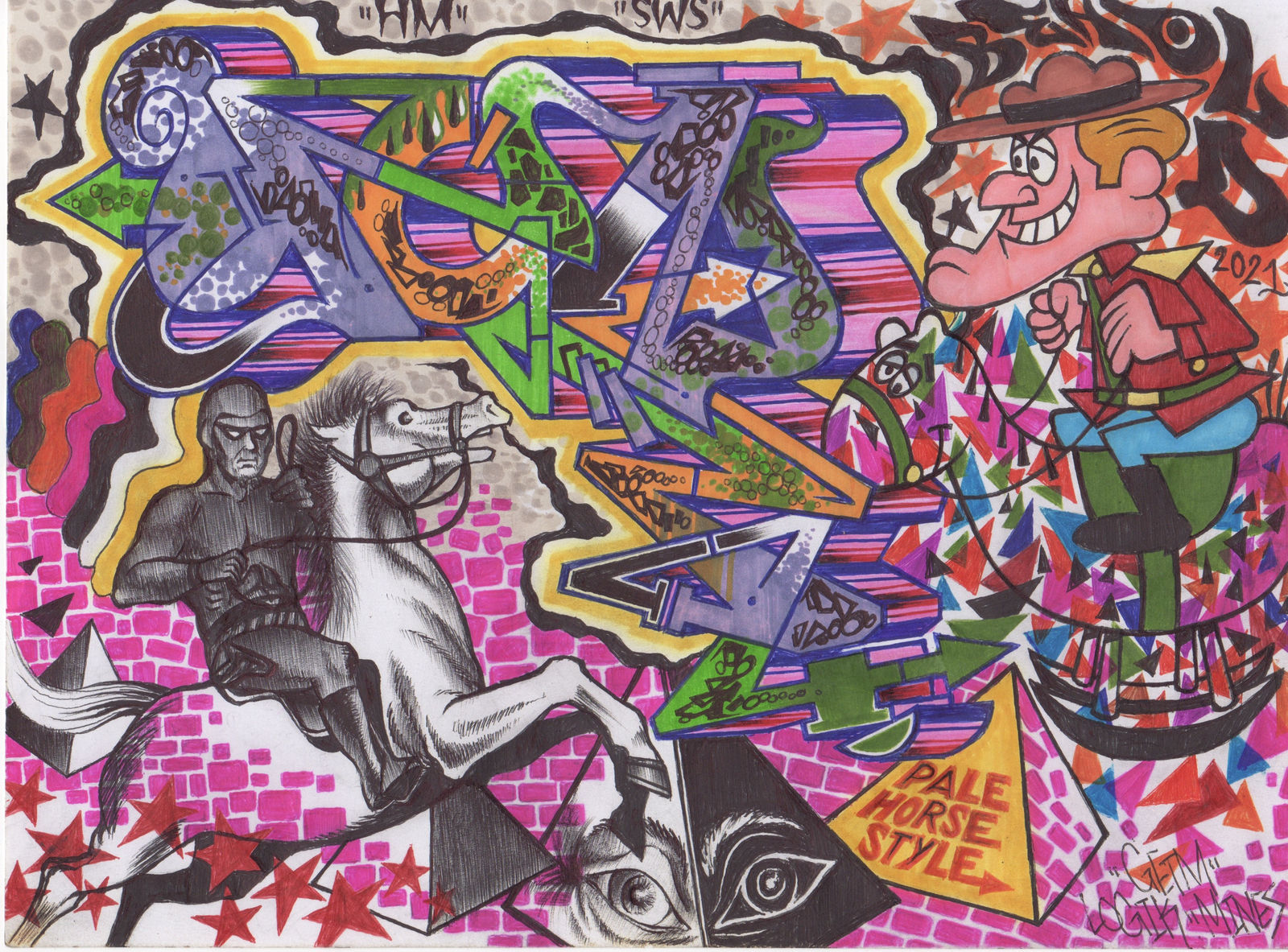 YEN34, Black Book Drawing , 2021