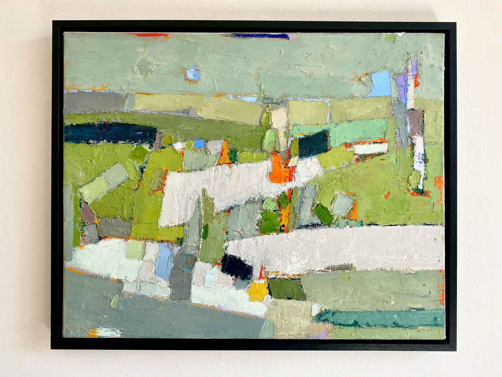 Vanessa Cuthbert RCA FRSA, Composition 040425 in Landscape Green