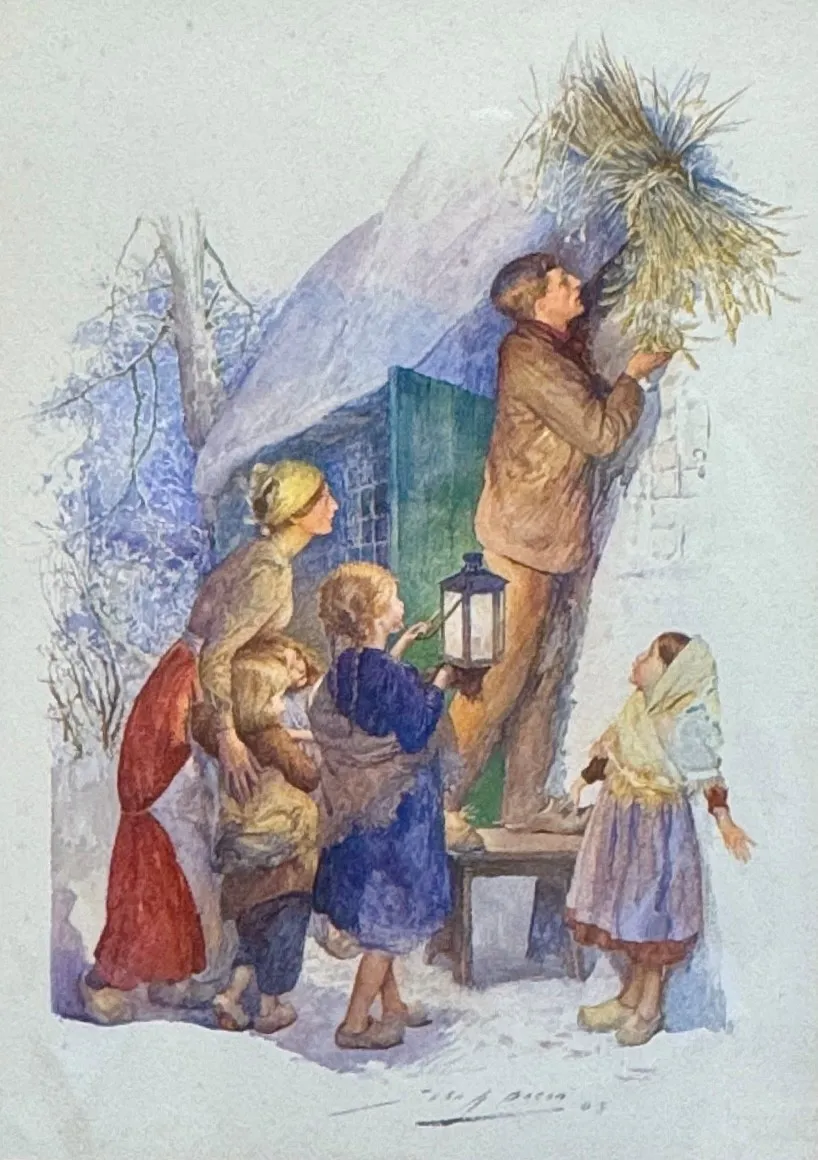Stock Sale, John H Bacon, MVO ARA (1865-1914): 'A Dutch Christmas Custom'