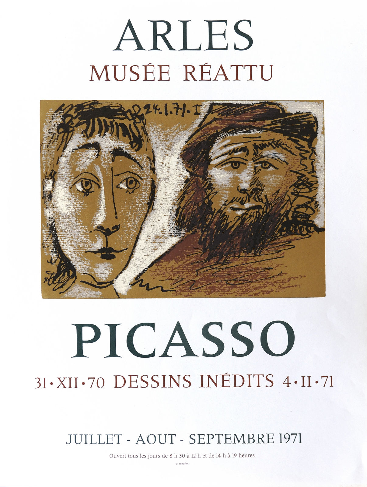 Original Artists' Posters, 40 Pablo Picasso, 'Musee Reattu - Aries', 1971