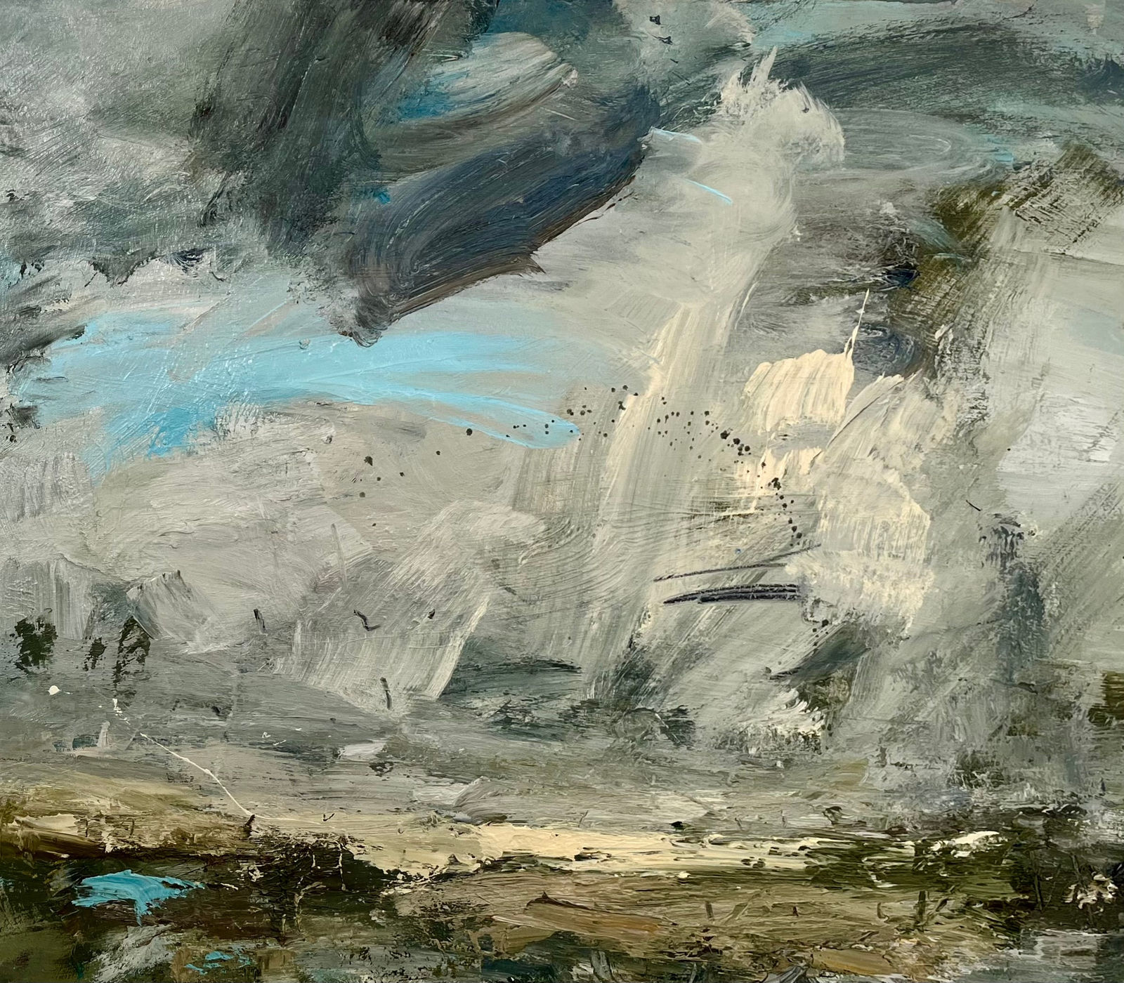 Louise Balaam, Turquoise Streak, Dark Blue (Silbury Hill)