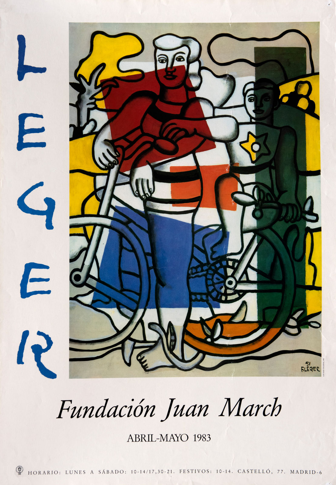 Original Artists' Posters, 26 Fernand Leger, 'Fundacion Juan March', 1983