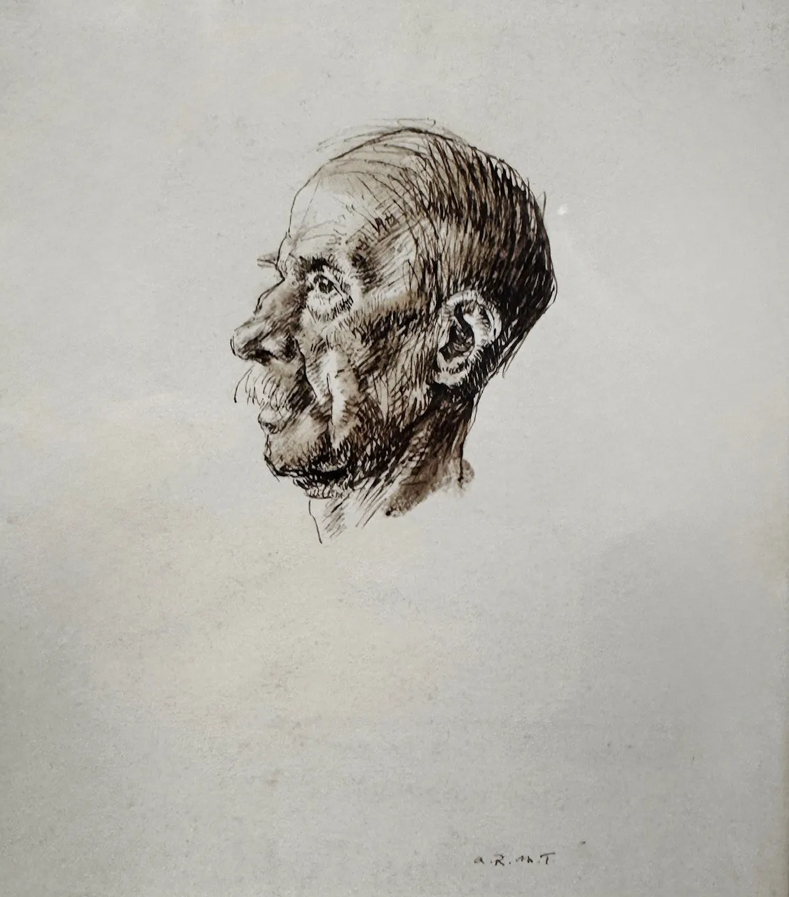 Stock Sale, Arthur Ralph Middleton Todd, RA (1891-1966): 'Drawing of a male head'