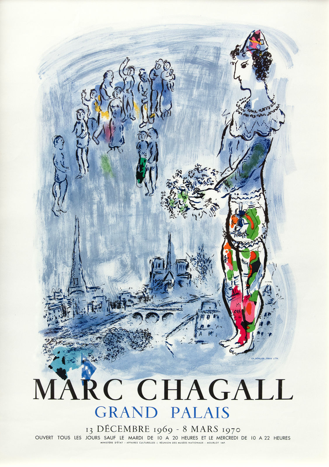 Original Artists' Posters, 08 Marc Chagall, 'Grand Palais', 1969
