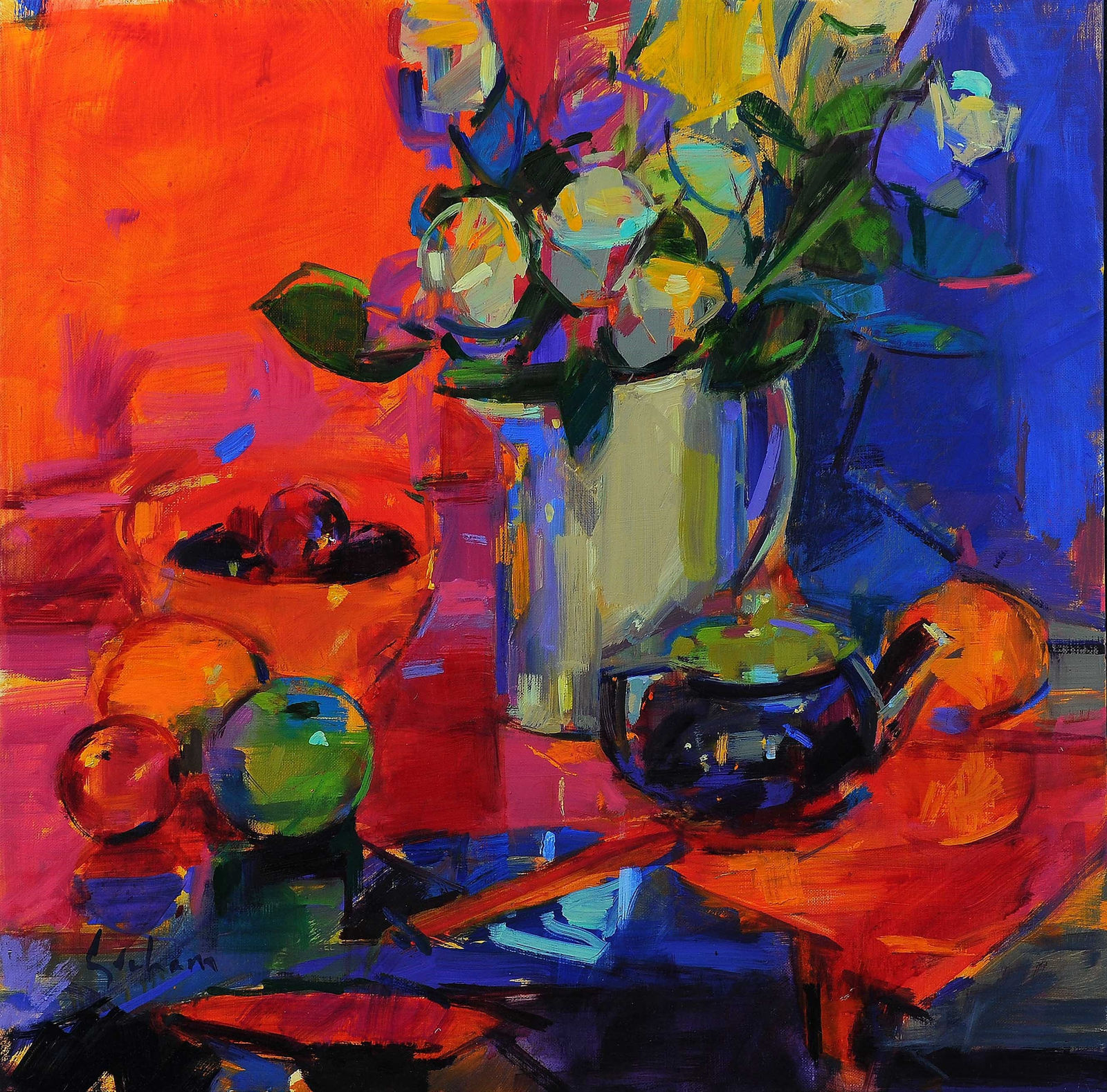 Peter Graham ROI RSW, Flower Piece