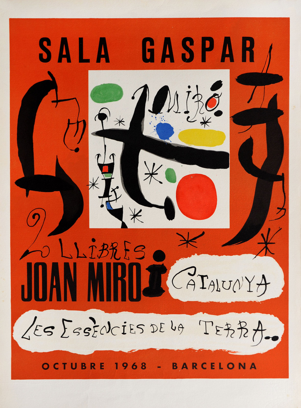 Original Artists' Posters, 36 Joan Miro, 'Sala Gaspar', 1968