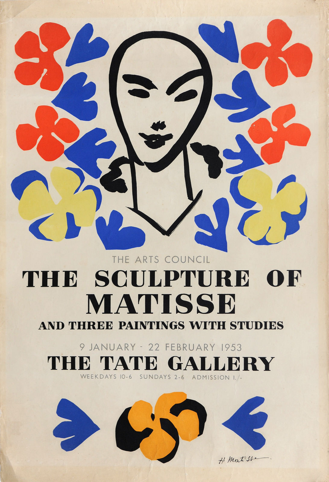 Original Artists' Posters, 02 Henri Matisse, 'The Sculpture of Matisse', 1953