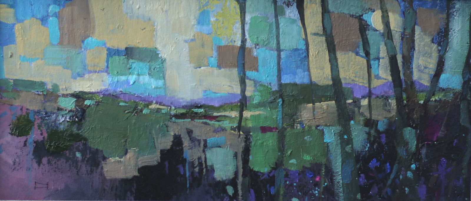 Nick Heap, The Malvern Hills Through the Trees