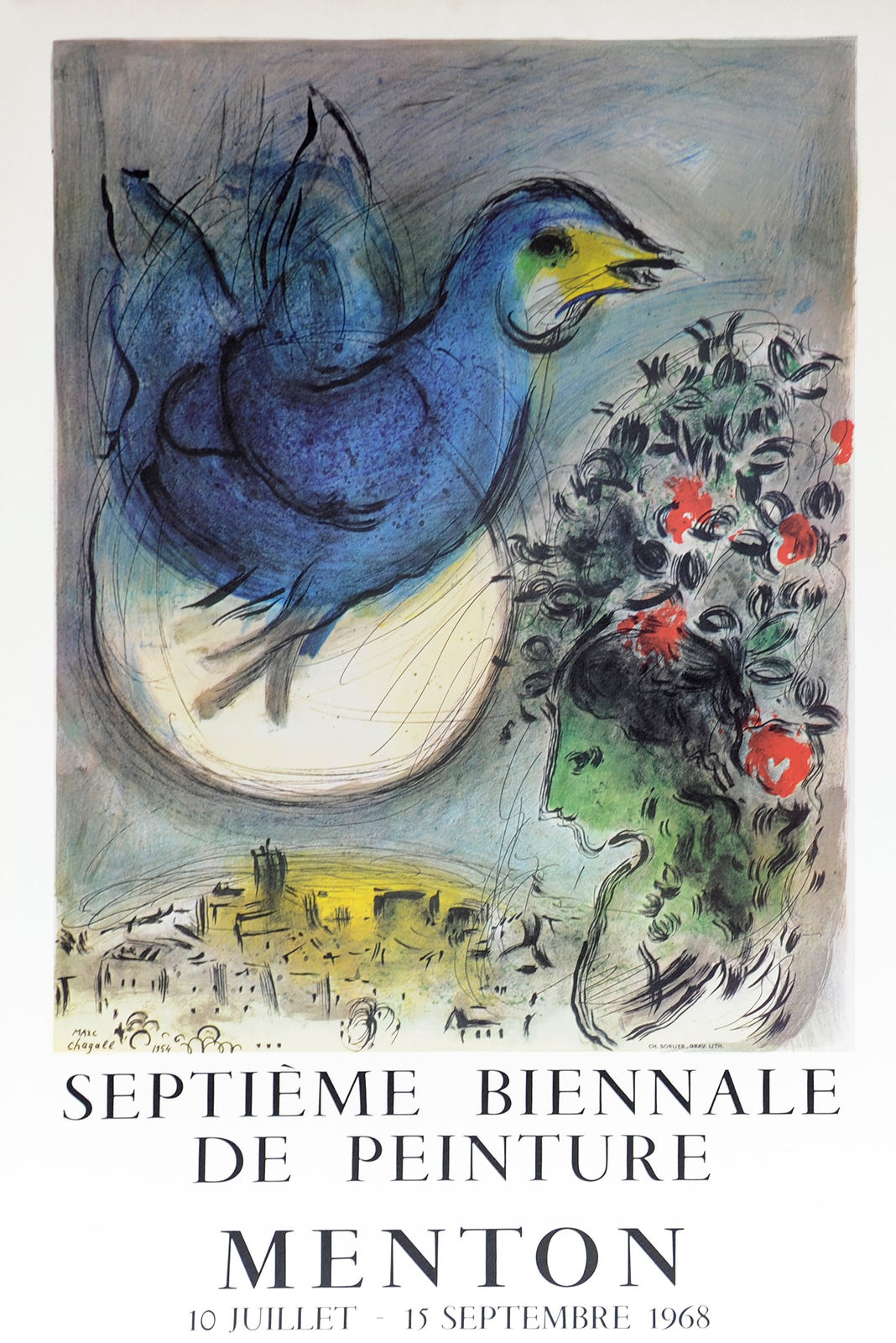 Original Artists' Posters, 11 Marc Chagall, 'Menton', 1968