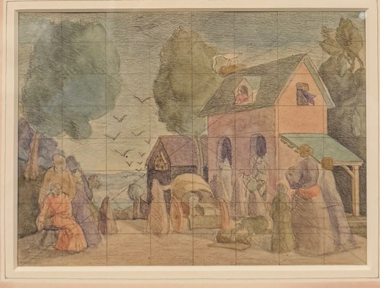 Stock Sale, Anne Newland, SMP (1913-1997): 'No room at the Inn; Study squared up for transfer'