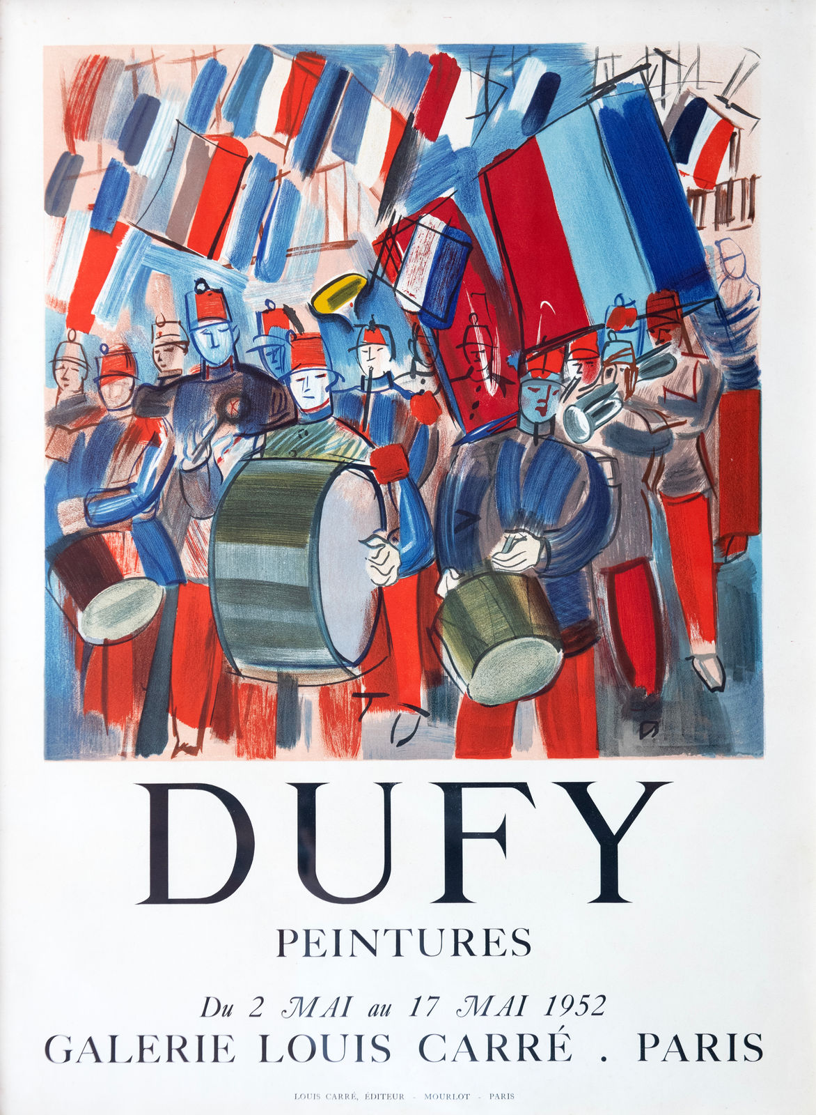 Original Artists' Posters, 13 Raoul Dufy, 'Peintures - Galerie Louis Carre', 1952