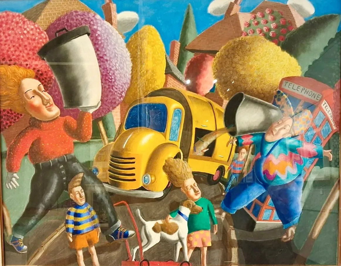 Stock Sale, Richard Adams (b.1946): 'Dustbin Day'